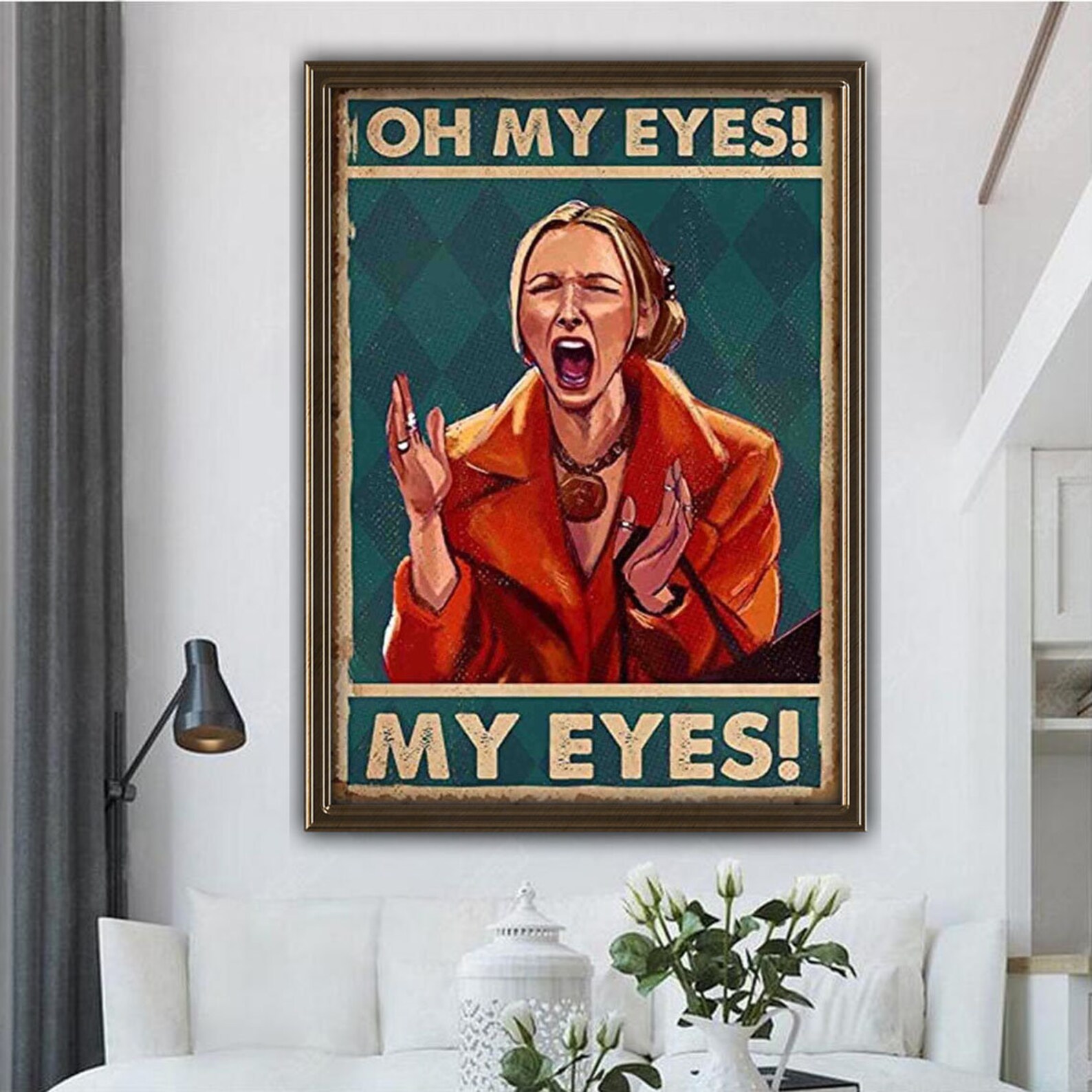 Phoebe My Eyes Poster Oh My Eyes Poster Phoebe Buffay Lovers Etsy