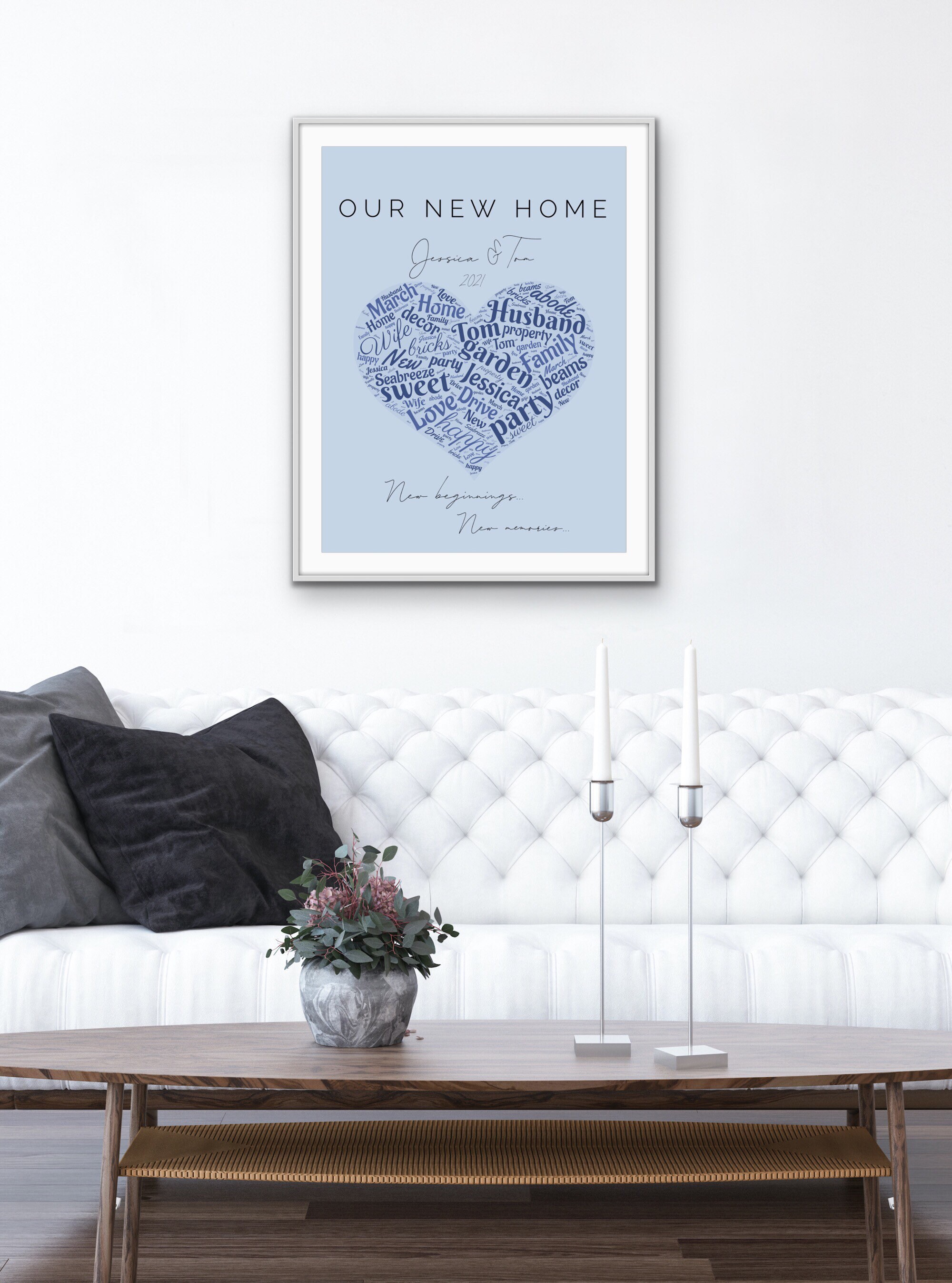 Custom New home personalised art homeowners print wall art | Etsy