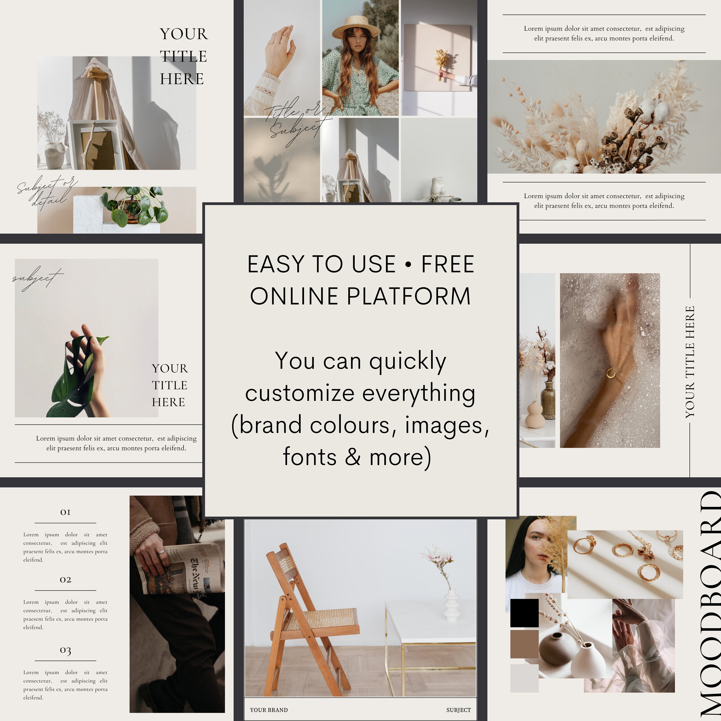 100 Editable Aesthetic Instagram Canva Templates Social - Etsy UK