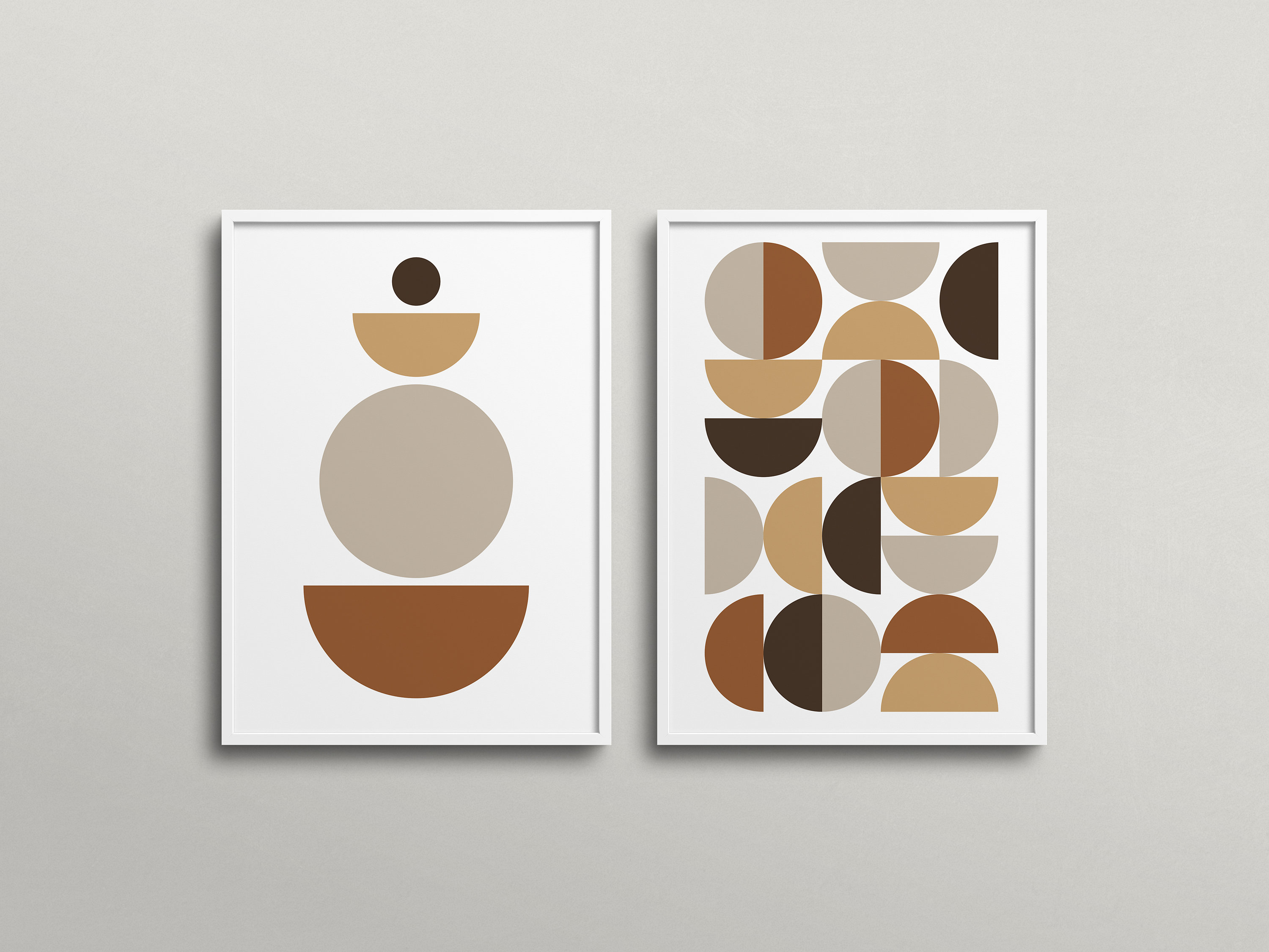 Minimalist Gallery Wall Set of 10 Prints Neutral Boho Art - Etsy