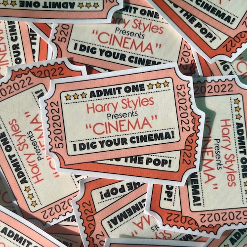 Cinema Sticker Etsy