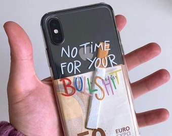 iPhone Case, No Time For Your Bullshit Case, iPhone 15 Case, iPhone 14 Case, Aesthetic Phone Case, Quotes Phone Case, iPhone 13 X XR XS SE