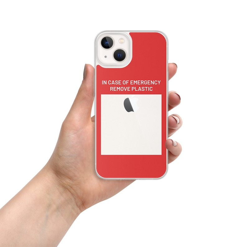 Iphone Case in Case of Emergency Remove Plastic Phone Case Etsy