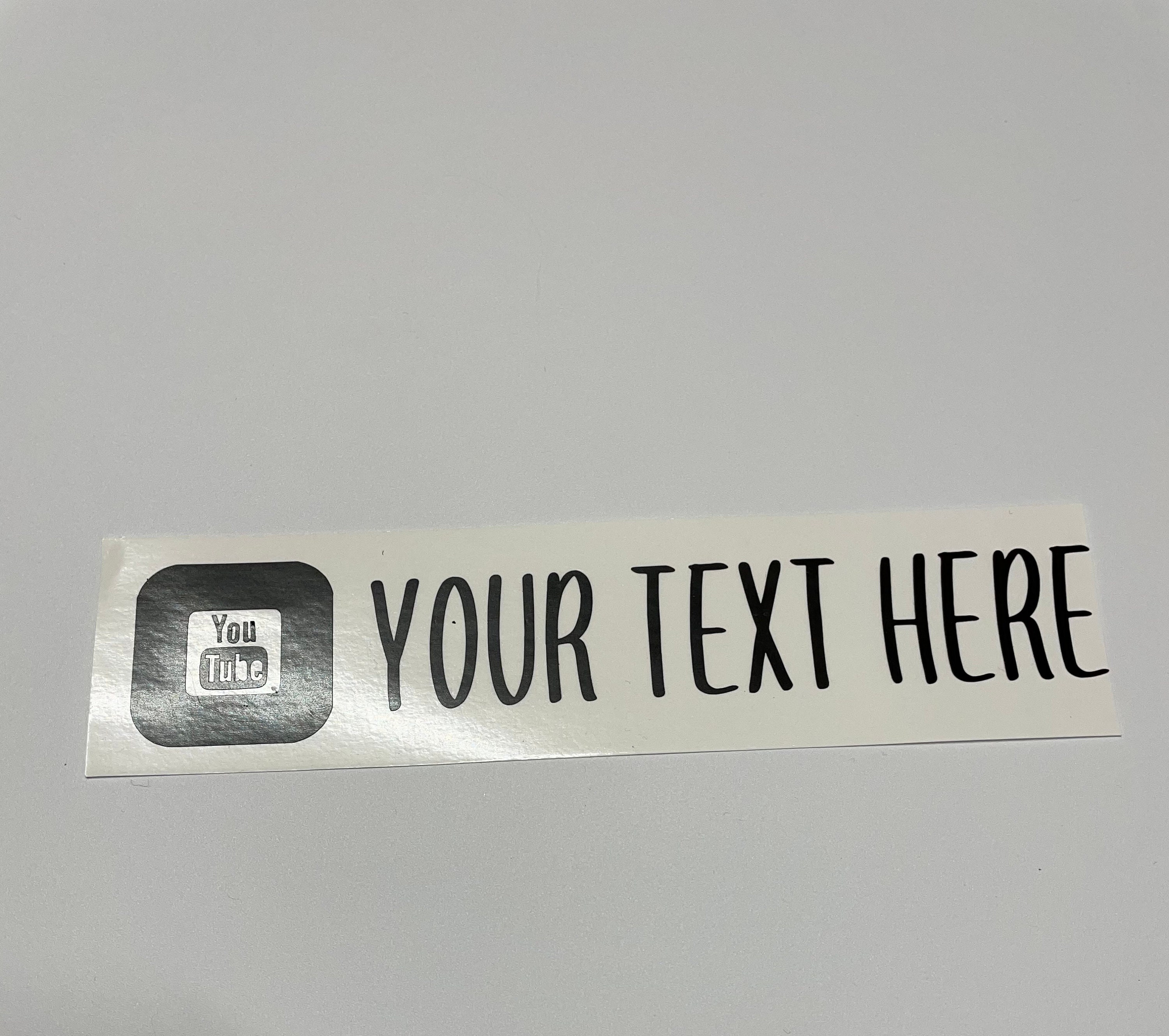 Custom Social Media Tags Instagram TikTok YouTube Etsy