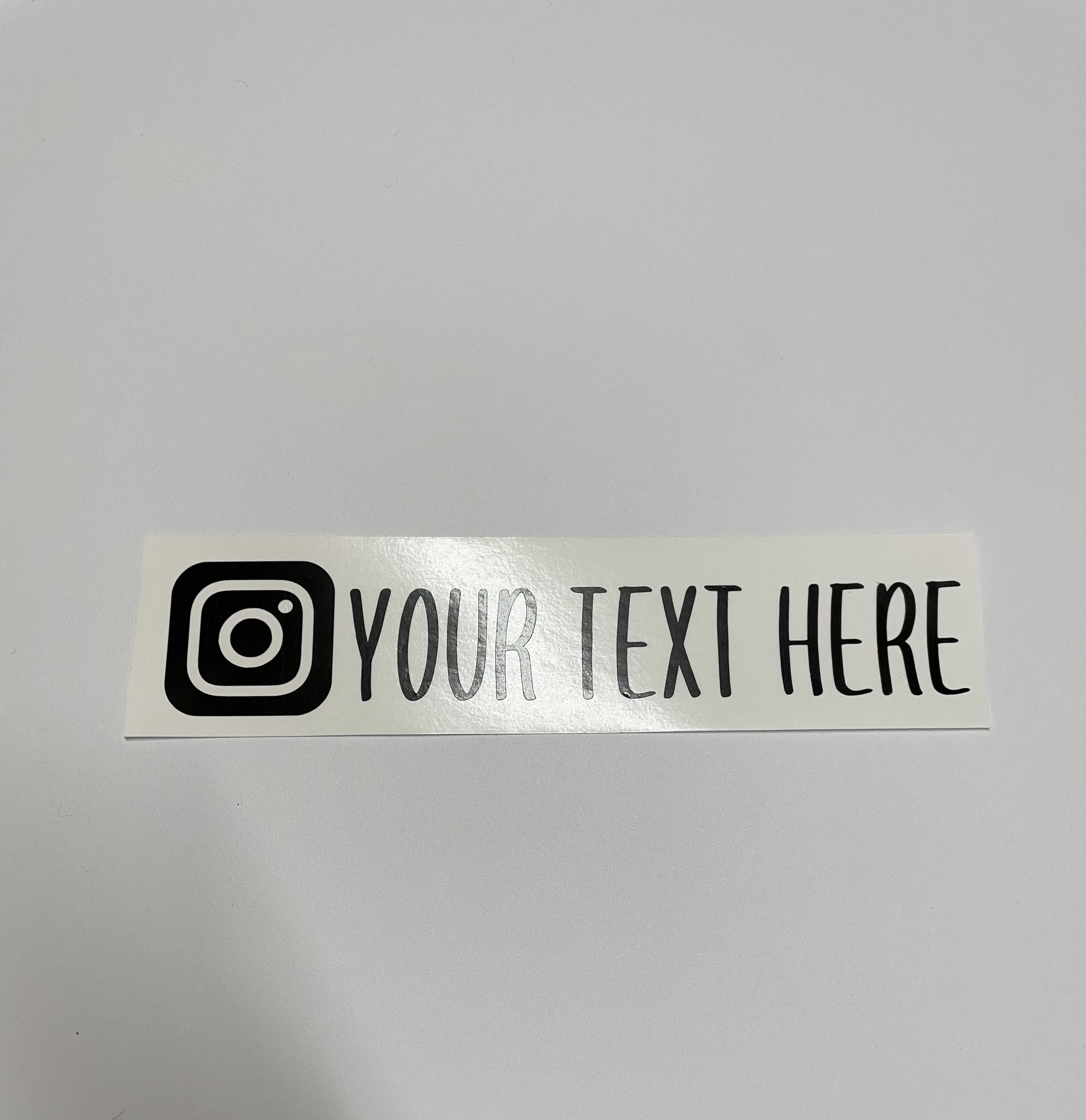 Custom Social Media Tags Instagram TikTok YouTube Etsy