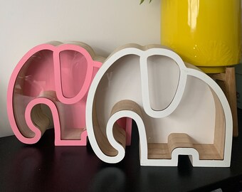 African animal elephant money box, home decor children gift