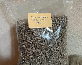Arena para animales con pellets de madera natural