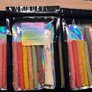 Bâtonnets à mâcher arc-en-ciel du jardin