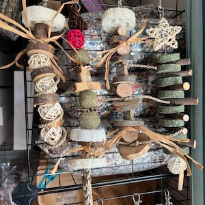 One of a Kind Hanger Chew Toys - For Bunnies & Small Animals