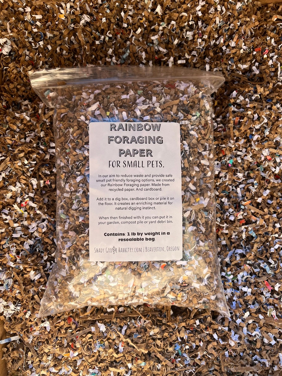 Rainbow Foraging Paper Bedding - Etsy