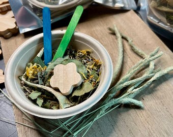 Cuenco de primavera para recolectar hierbas