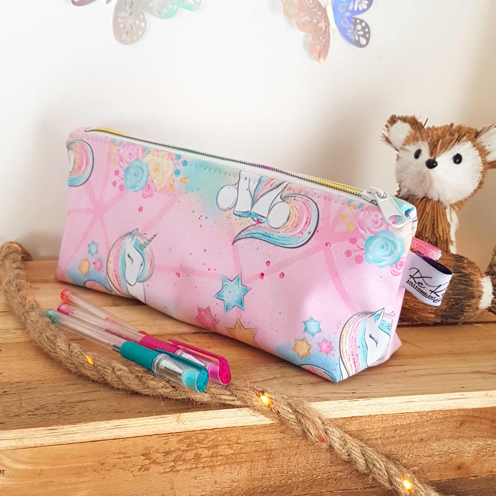 Trousse Pour Crayons - Licornes - Trousse d'école - Enfant - Cadeau Enfant