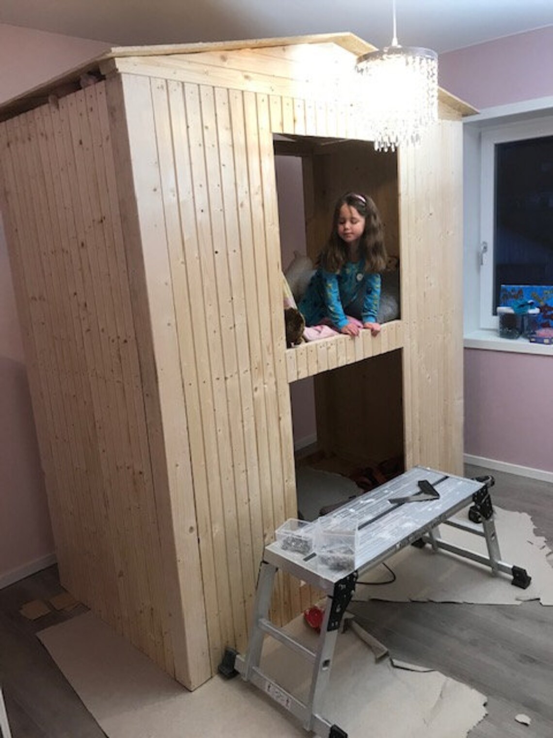 Kids Bunk Bed Playhouse DIY Build Plans (METRIC) (PDF) - Etsy
