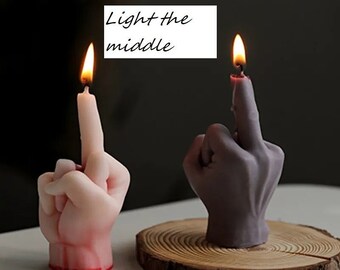 Funny Middle Finger Candle | Bloody Halloween Hand| Funny Gifts