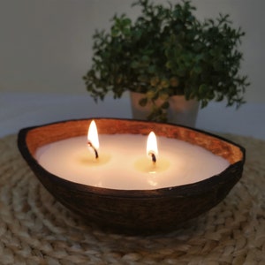 Coconut Shell Candle in coconut shell/Birthday Gift/Anniversary