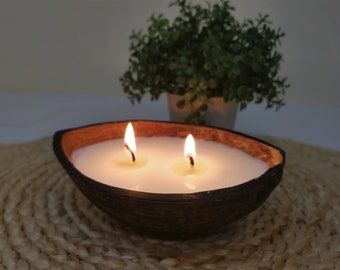 Coconut Shell Candle in coconut shell/Birthday Gift/Anniversary