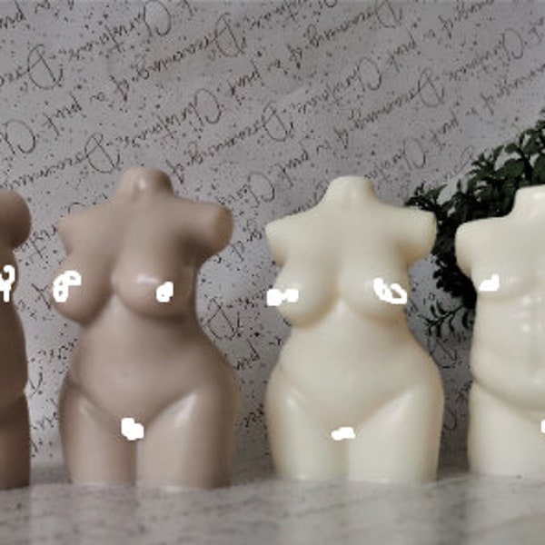 Human Body Couple Candles/Male bust/ Female body/ Birthday Gift