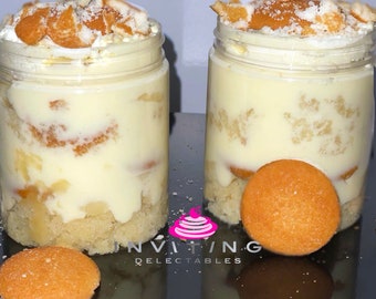 Tarros de budín de plátano, paquete de 4