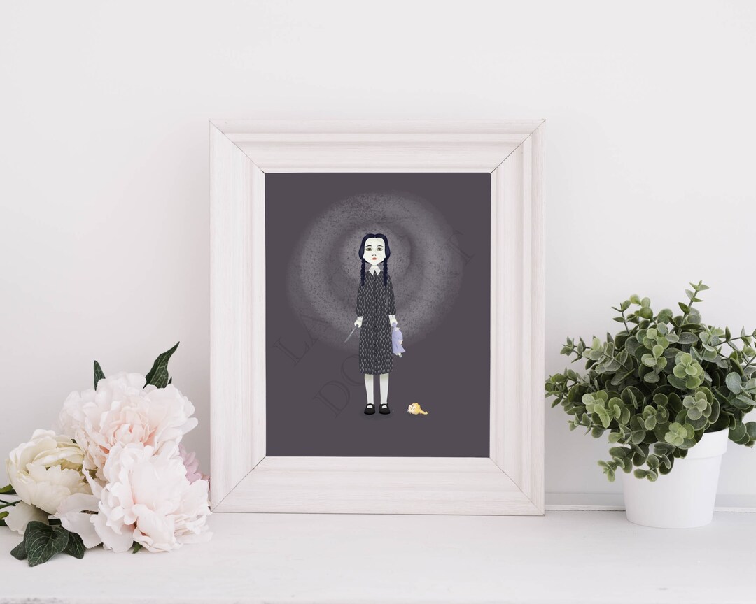 Wednesday, Addams, Family, Halloween Decor - Etsy