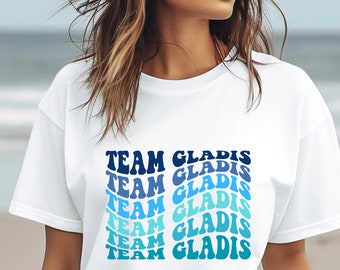 Team Gladis shirt, Gladis tshirt, Orca tee shirt, Gladis orca t shirt, White Gladys Orca tee, white Gladis tshirt, whale lover gift.