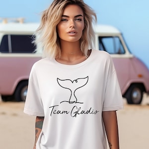 Team Gladis shirt, White Gladis shirt, Orca tshirt, killer whale shirt, empty the tanks, sink the rich, eat the rich, Orca lover gift.
