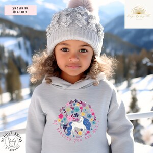 My Darling you are Magic Unicorn Toddler Hoodie by Rabbit Skins. Majestic Magical bluza, bluza Unicorn. Bluza z kapturem dla małych dzieci.