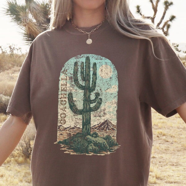 Coachella CA Comfort Colors vintage Unisex tshirt, oversized desert vibes tee, rustic graphic t shirt, vibes, boho, cali girl, California