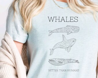 Whales shirt, Whale shirt, whale tshirt, whales tshirt, whale tee, whales tee, orca tshirt, fine line whale shirt, whale watching shirt.