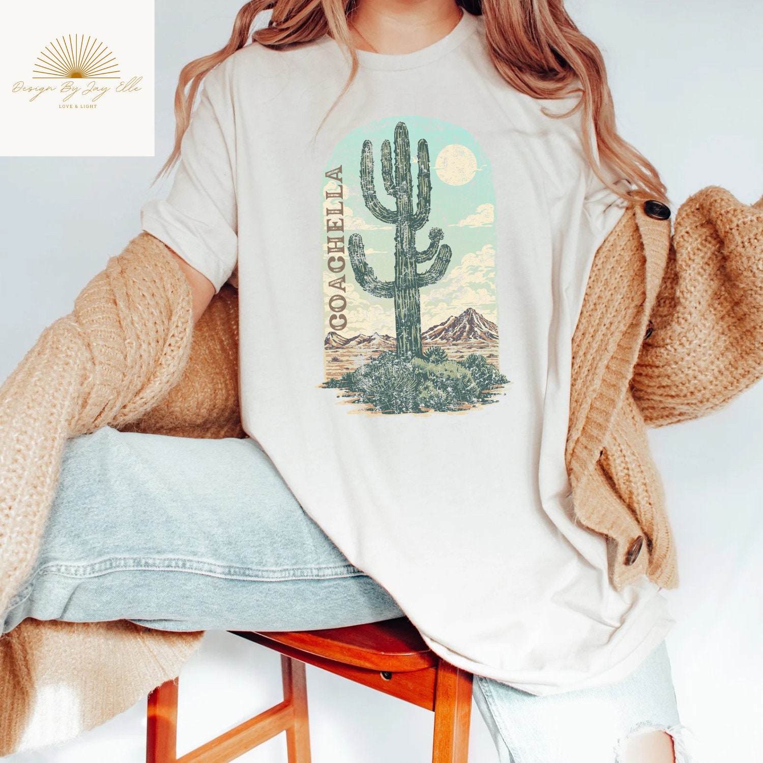 Coachella CA Comfort Colors Vintage Unisex Tshirt, Oversized