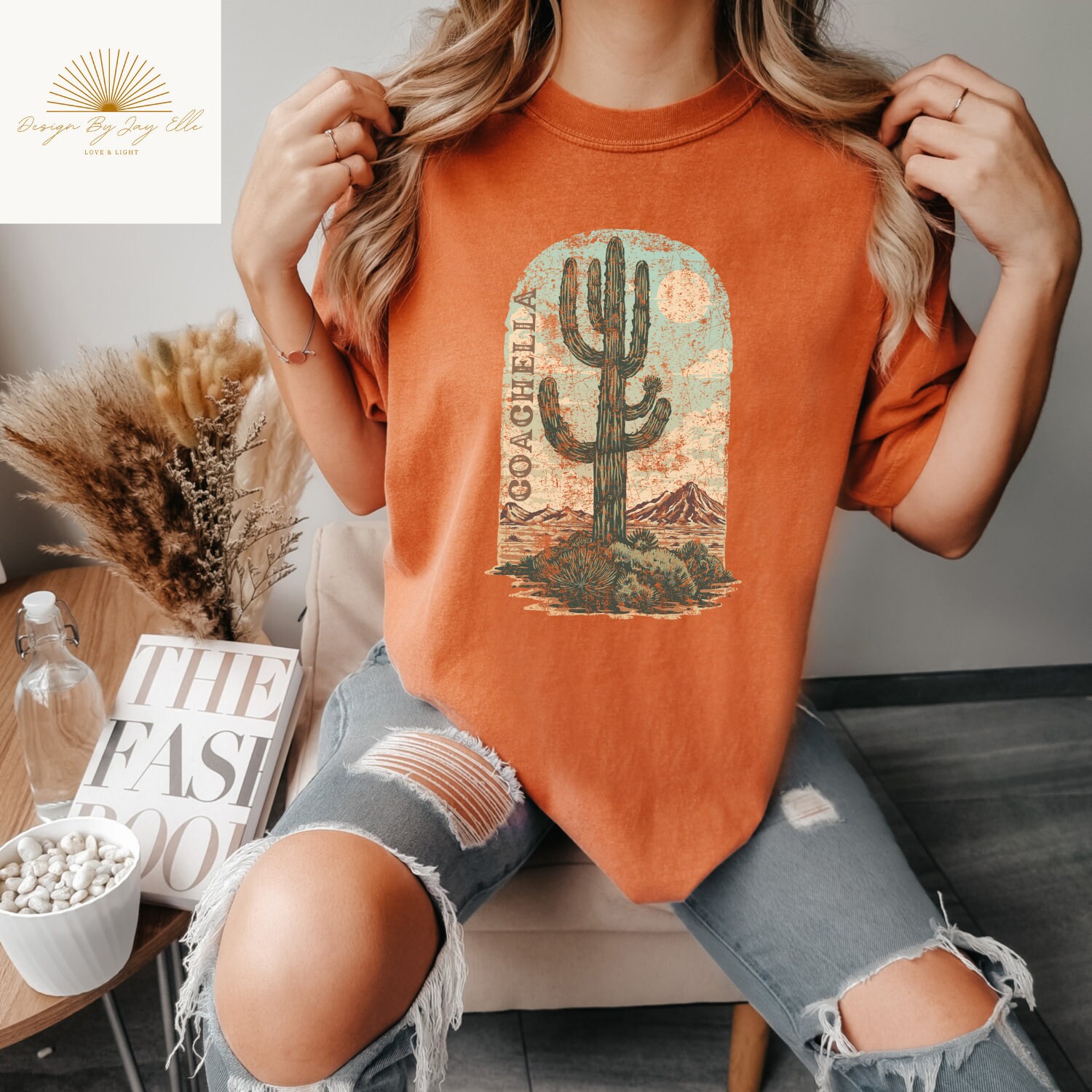 Coachella CA Comfort Colors Vintage Unisex Tshirt, Oversized Desert ...