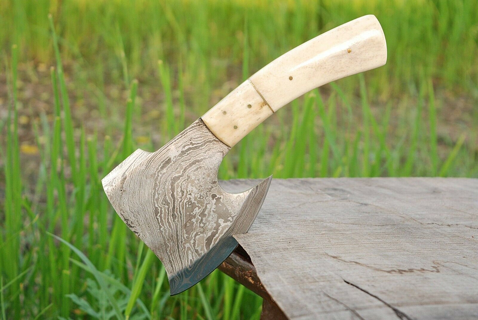 Hand Hand Made Art Hunting Meat Cleaver Chopper Hatchet Etsy