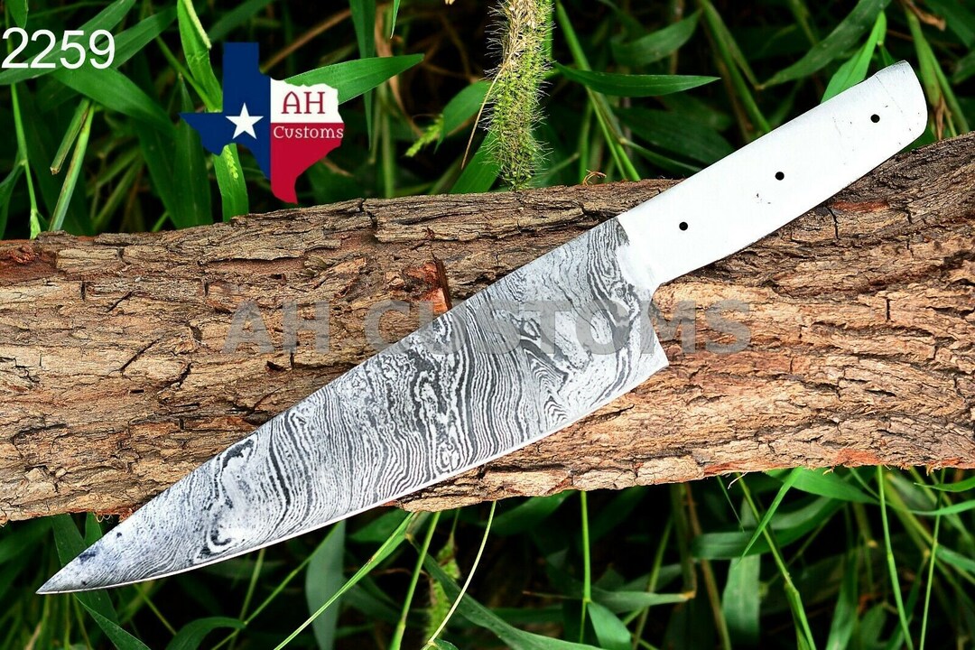 Custom Hand Made Hand Damascus Steel Fixed Blade Chef Knife