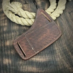 Hand Made Pure Leather Engraved Horizontal Sheath Holster for - Etsy