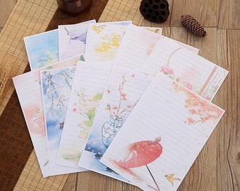 Letter writing paper with envelopes,Letter Writing Paper Set,Cottagecore paper set,snail mail paper,fairytale paper set,penpal stationery