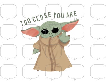 Baby Yoda - PNG Sublimation Transfer