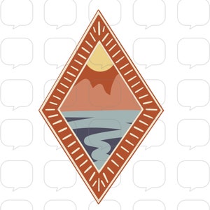 Boho Natur - Diamant - PNG Sublimation Transfer