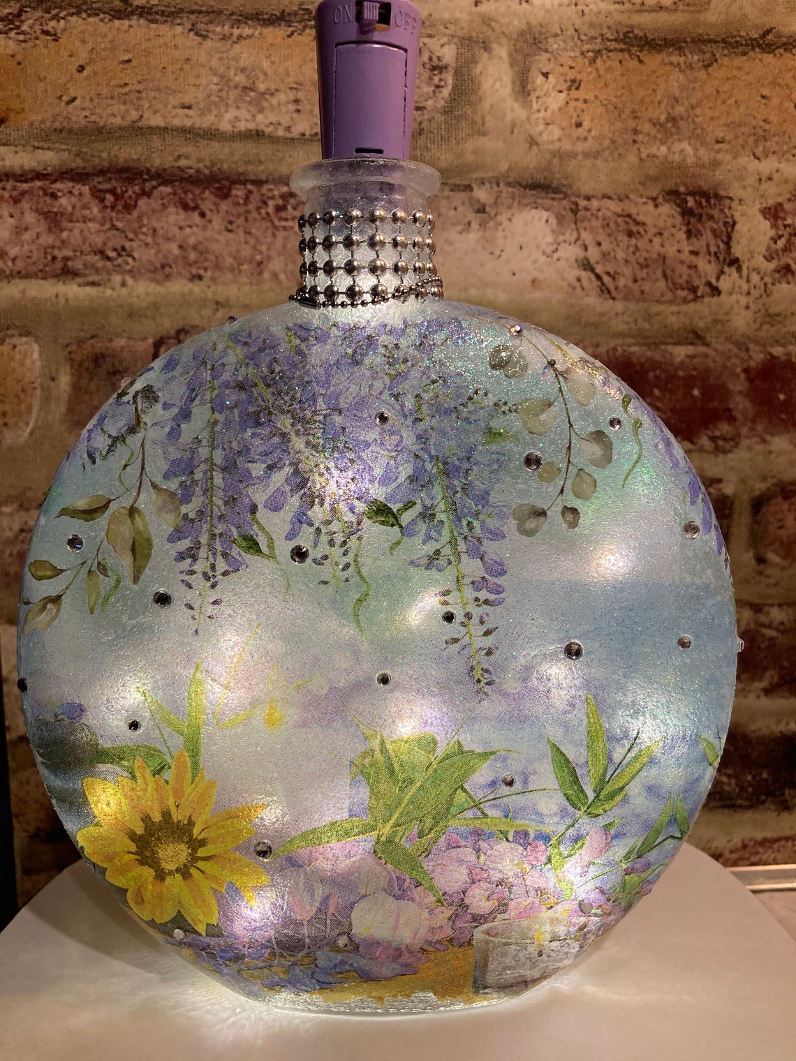 Light up Jar Light Oval Jar With Lights Decorated Glass Jar Etsy