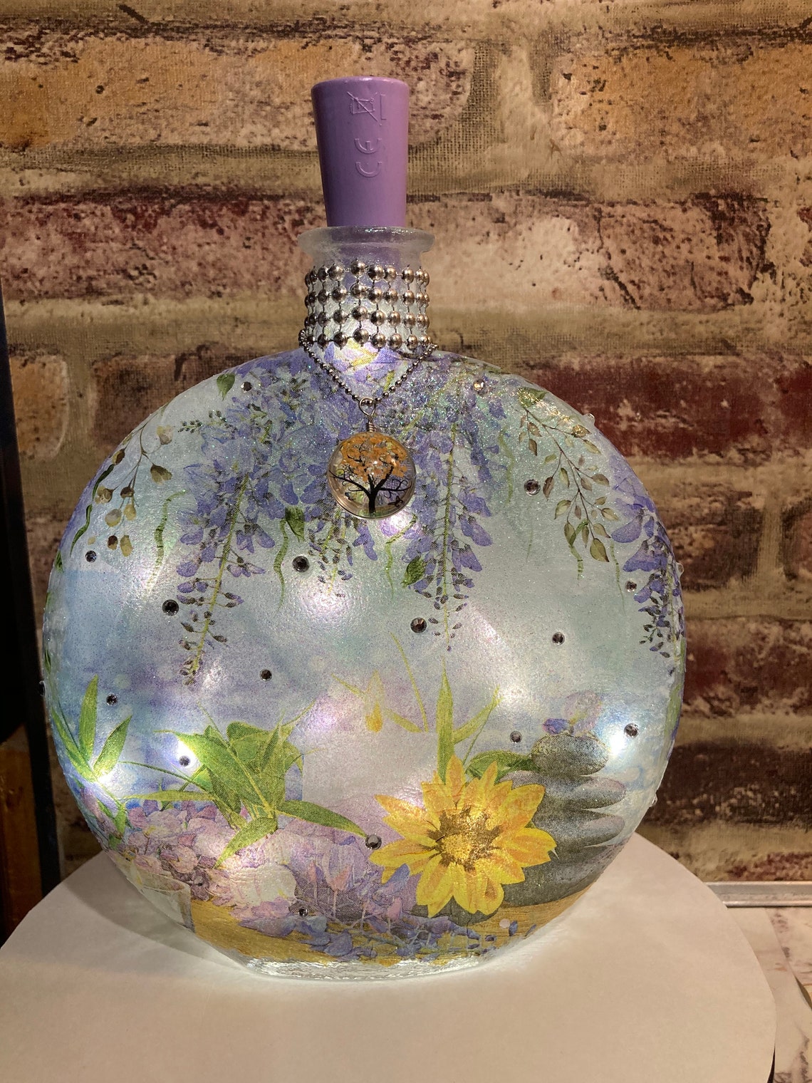 Light up Jar Light Oval Jar With Lights Decorated Glass Jar Etsy