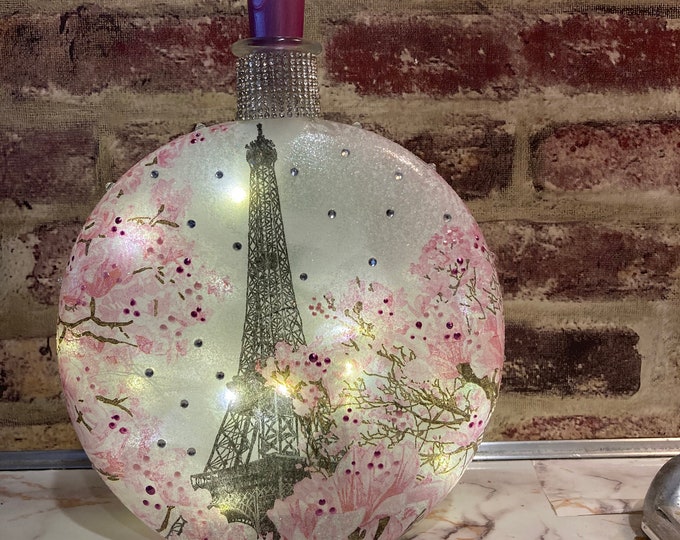 Eiffel Tower Lighted Decor, Eiffel Tower Oval Light Jar, Eiffel Tower ...