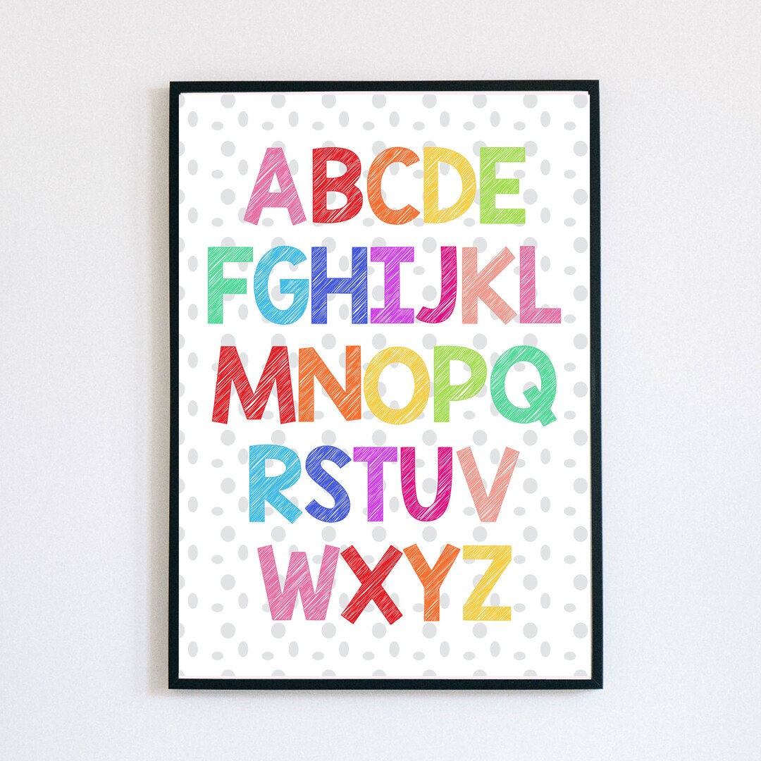 Alphabet Upper Case Capital Letters Digital Printable Download Child S Alphabet Upper Case Capital Letters Digital Printable Download Child S