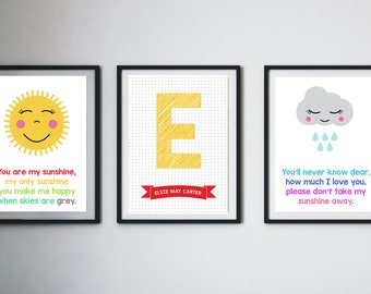 You Are My Sunshine Lyrics - Printable Nursery Watercolor Wall Art —  Karina Discovers