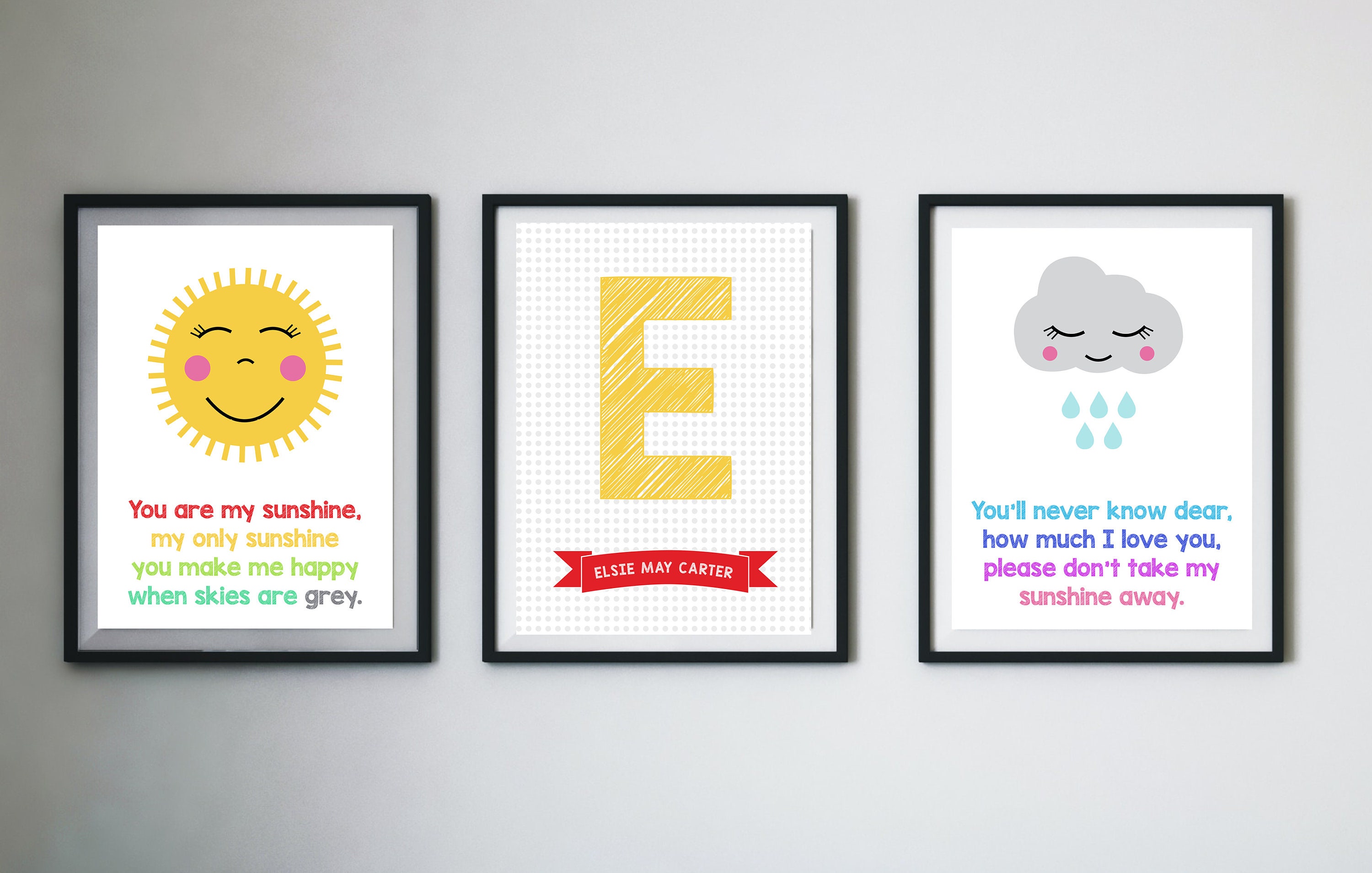 You Are My Sunshine Lyrics - Printable Nursery Watercolor Wall Art —  Karina Discovers