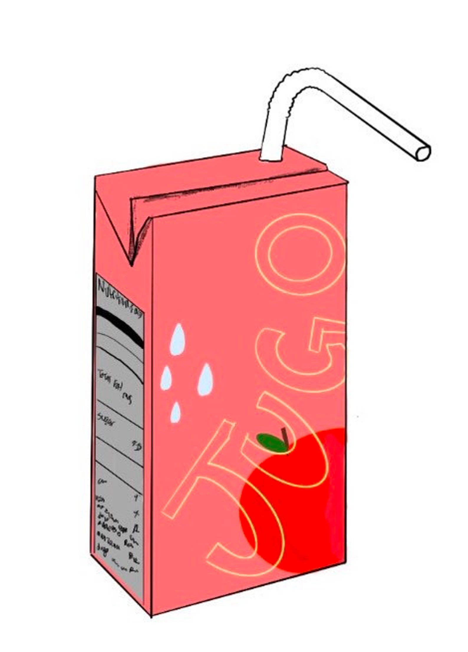 Juice Box Sticker aesthetic sticker die cut sticker Etsy