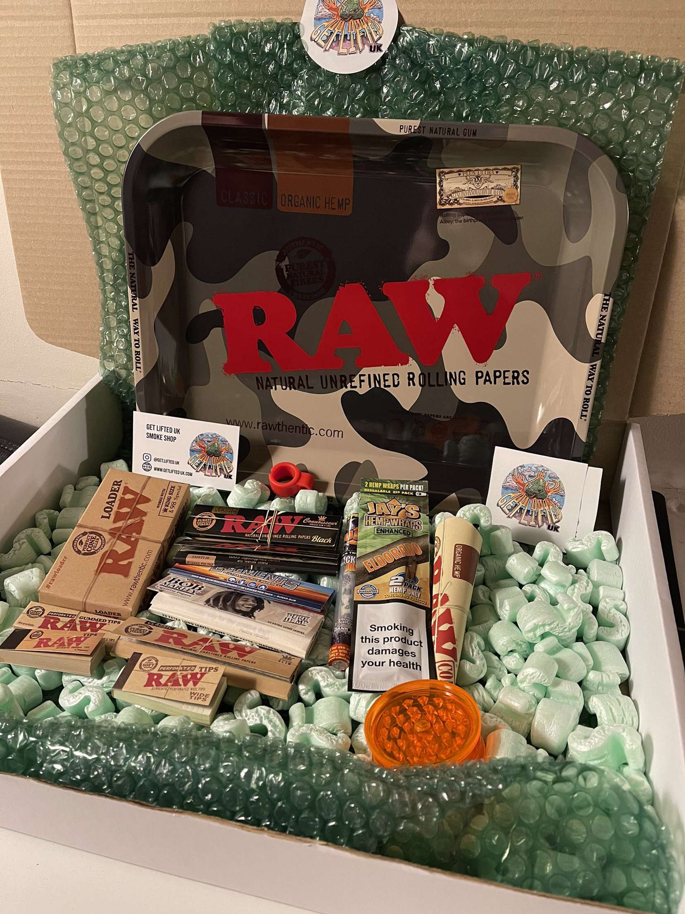 Raw Large Tray Smoke Box Etsy