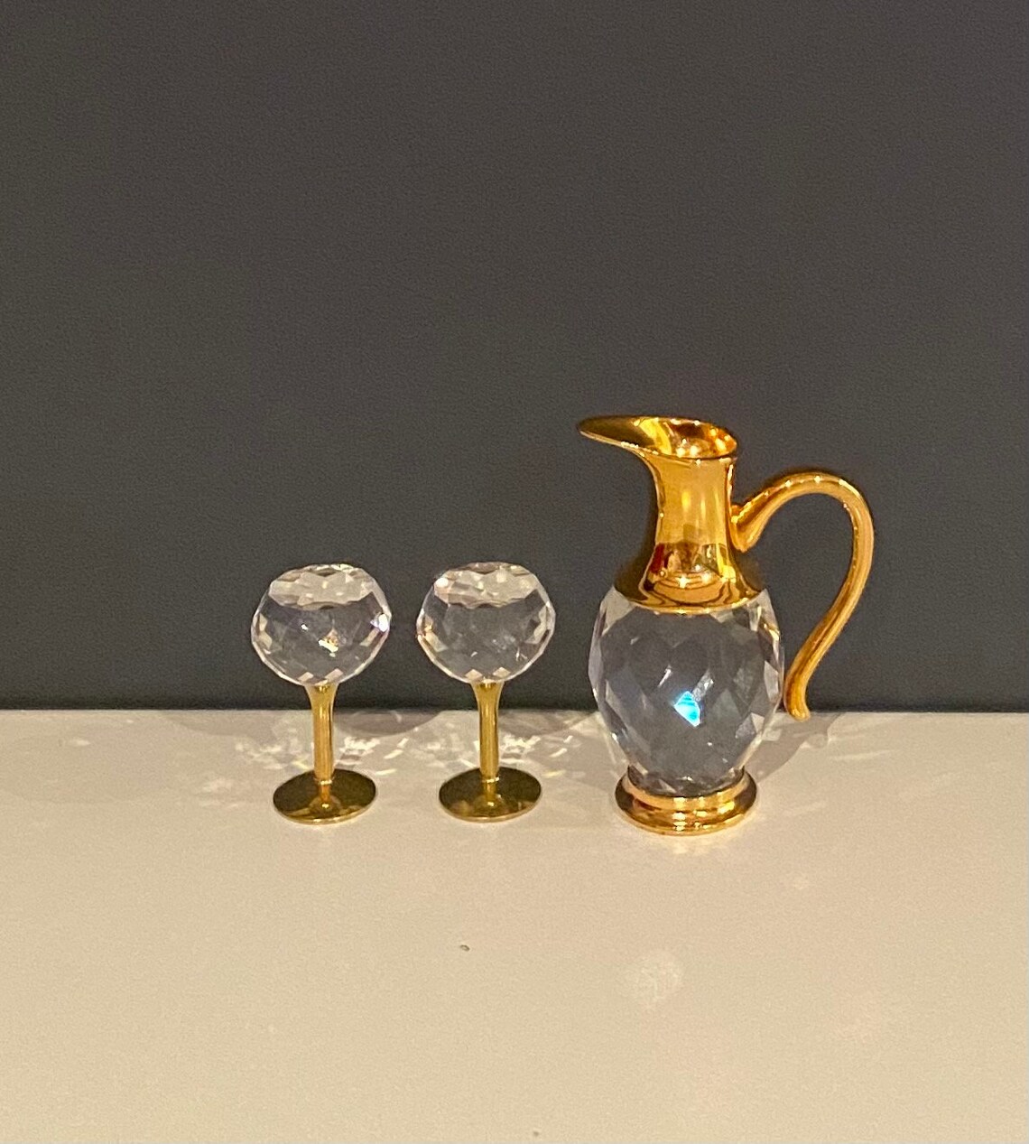 Swarovski Crystal Memories Decanter and Wine Glass Set Etsy