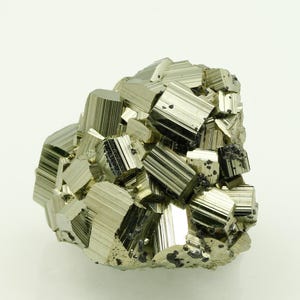 GOLD Pyrite High Quality! Crystal from Huanzala Mine, Peru