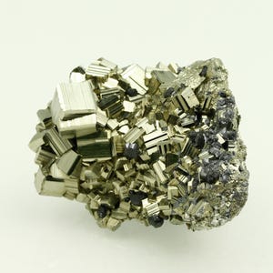 GOLD Pyrite High Quality! Crystal from Huanzala Mine, Peru
