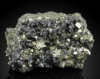 TOP! Pyrite, Sphalerite and Quartz from Madan Mine, Bulgaria, K-28-1