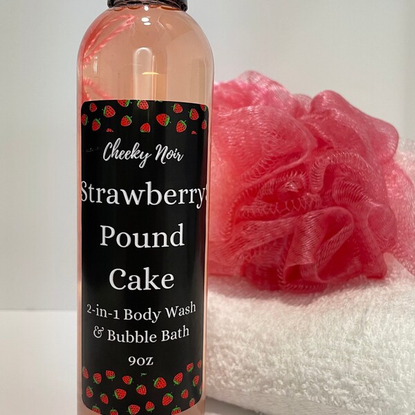 Strawberry Cake Body Wash Etsy