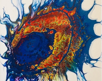 Dragons Eye - Original hand painted acrylic painting